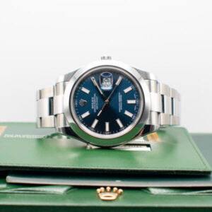 ROLEX DATEJUST II REF. 116300 BLUE DIAL OYSTER FULL SET