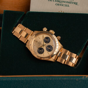 ROLEX DAYTONA REF. 6265 YELLOW GOLD 18K FULL SET + EXPERTISE