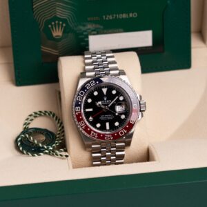 ROLEX GMT-MASTER II PEPSI REF. 126710BLRO JUBILEE FULL SET