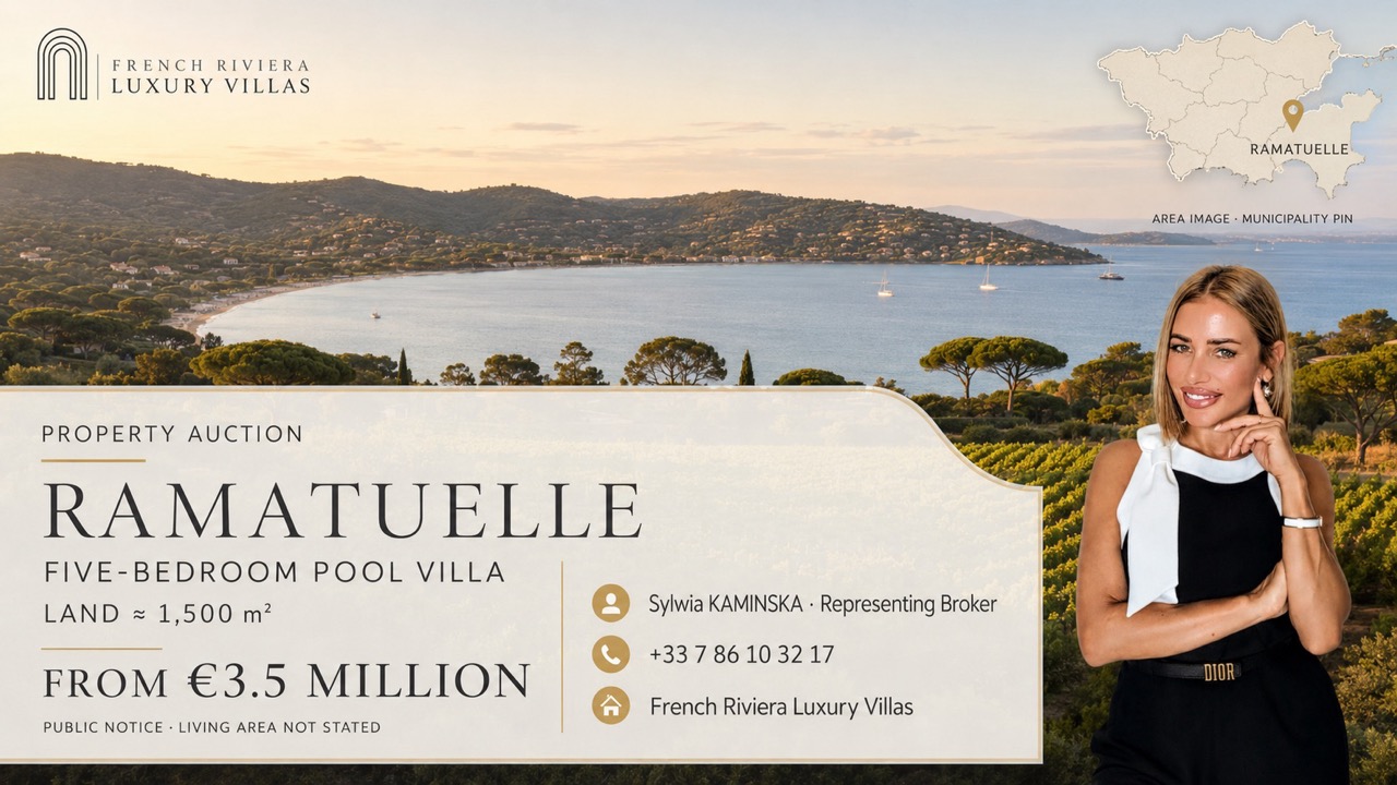 Sylwia Kaminska presenting a five-bedroom pool villa in Ramatuelle