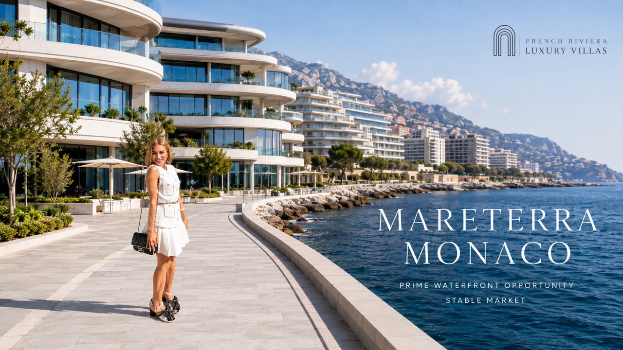 French Riviera Luxury Villas Sylwia Kaminska overlooking Mareterra and Monaco waterfront real estate